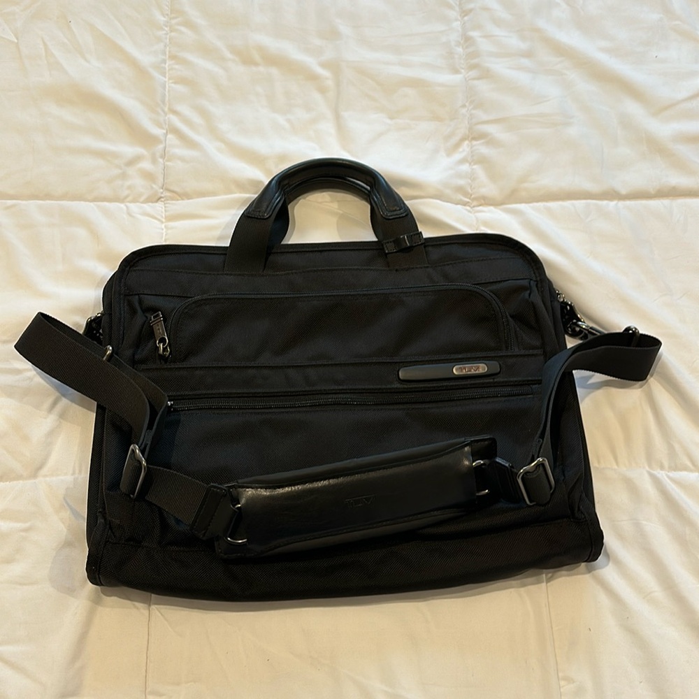 Tumi Nylon & Leather briefcase bag